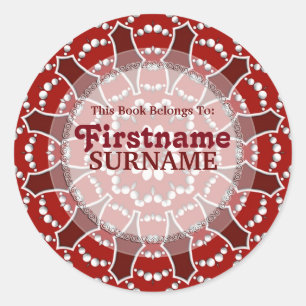 Pegatina de la placa antirráfaga de flores rojas y