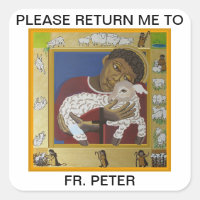 Pegatina de la placa de biblioteca cristiana del B