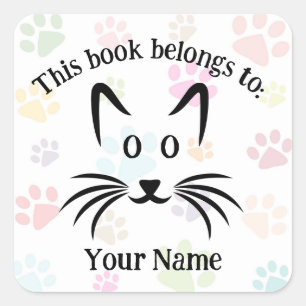 Pegatina de la placa de la biblioteca de diseño de