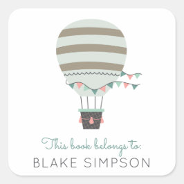 Pegatina de la placa de matrícula de globo aerostá