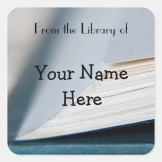 Pegatina de la placa de reserva de páginas de libr