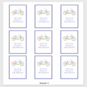 Pegatina de la placa de reserva para bicicletas de