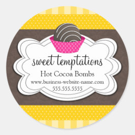 Pegatina de la Plaza de Bombas de chocolate calien