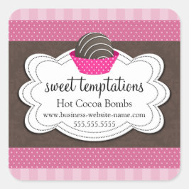 Pegatina de la Plaza de Bombas de chocolate calien