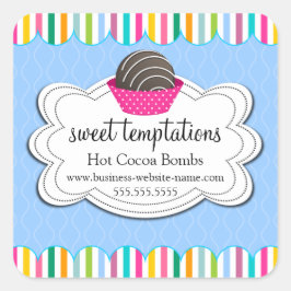 Pegatina de la Plaza de Bombas de chocolate calien