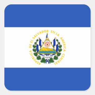 Pegatina de la Plaza de la Bandera de El Salvador