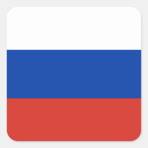Pegatina de la Plaza de la Bandera de Rusia