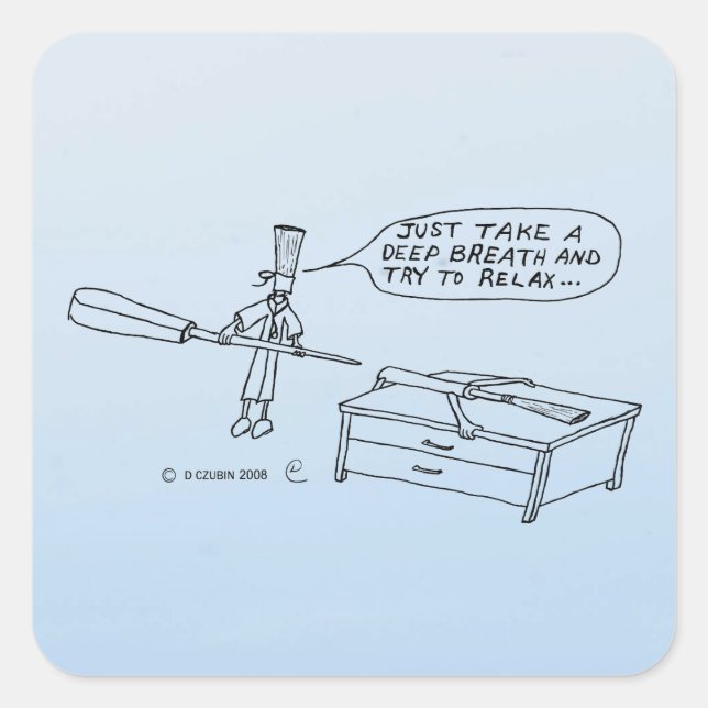 Pegatina de la Plaza de la Respiración Profunda (Anverso)