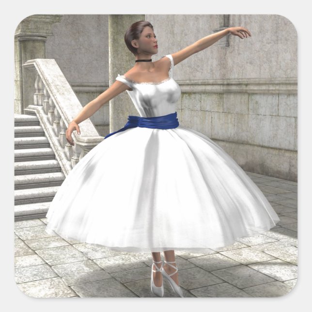 Pegatina de la Plaza Degas Ballerina (Anverso)