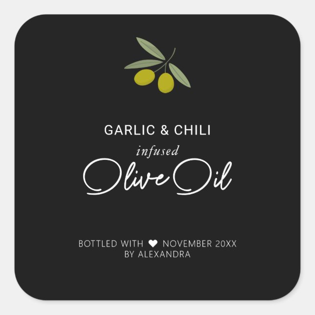 Pegatina de la plaza del aceite de oliva con perfu (Anverso)