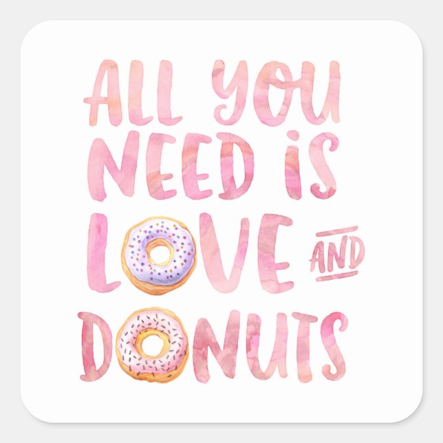 Pegatina de la Plaza del Amor y los Donuts (Anverso)