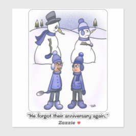 Pegatina de la plaza del aniversario olvidado