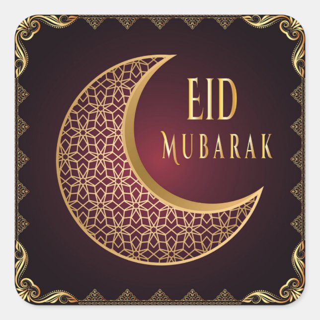 Pegatina de la Plaza Eid Mubarak (Anverso)