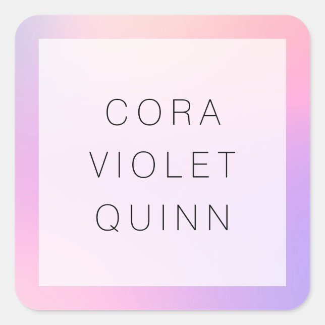 Pegatina de la plaza Ombre holográfica (Anverso)