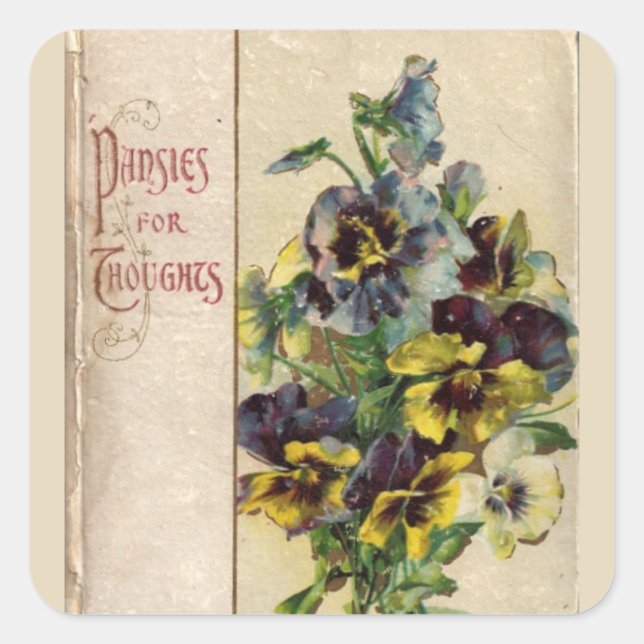 Pegatina de la portada del libro de Victoria Pansi (Anverso)