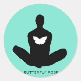 Pegatina de la posología de la mariposa Yogamoji™