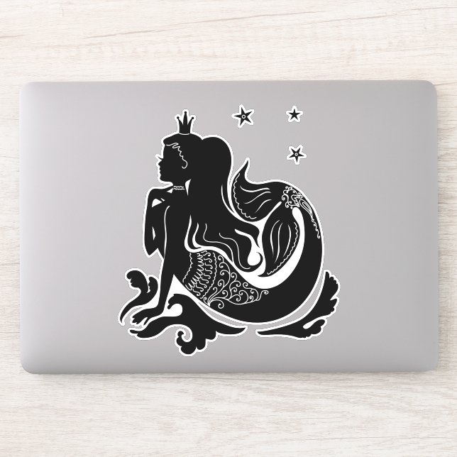 Pegatina de la princesa sirena (Ordenador)