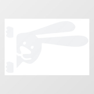 Pegatina de la puerta de un coche conejo - Deca de