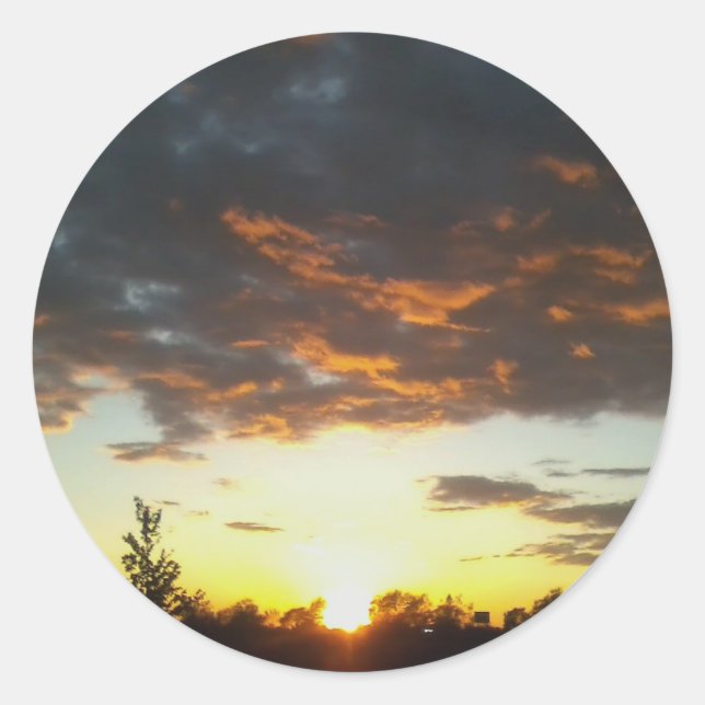 pegatina de la puesta del sol 3 (Anverso)