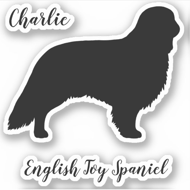 Pegatina de la raza de perro del juguete inglés Sp (Anverso)