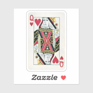 Pegatina de la Reina de los Corazones