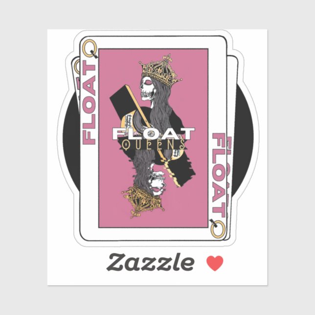 Pegatina de la reina flotante (Hoja)