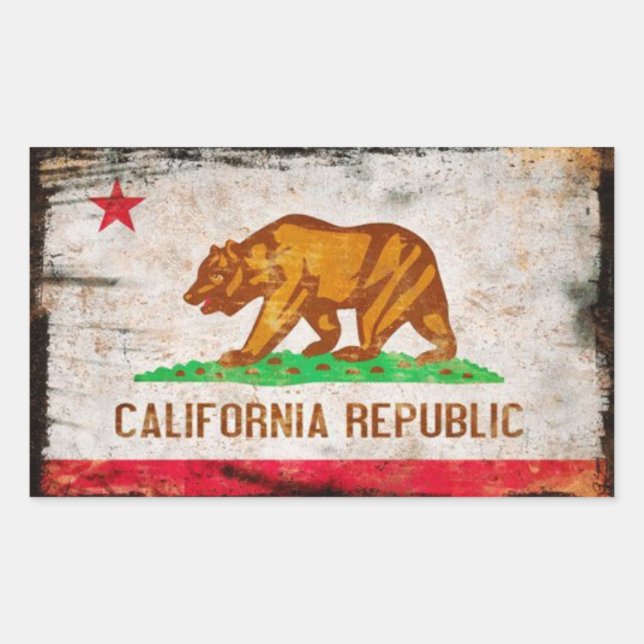 Pegatina de la República de California (Anverso)