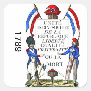 Pegatina de la revolución francesa