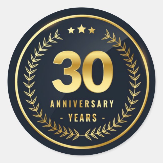 pegatina de la Ronda Clásica con 30 años (Anverso)