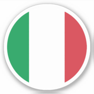 Pegatina de la Ronda de Bandera de Italia