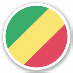 Pegatina de la Ronda de Bandera de la República de