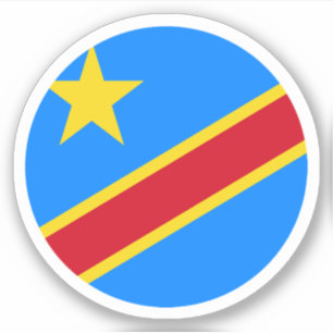 Pegatina de la Ronda de Bandera de la República De