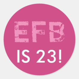 Pegatina de la ronda de cumpleaños inicial