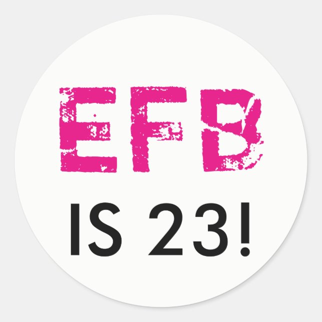 Pegatina de la ronda de cumpleaños inicial (Anverso)