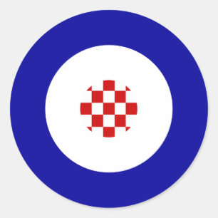 Pegatina de la Ronda de Mod de Croacia