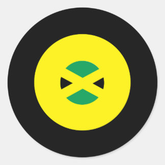 Pegatina de la Ronda de Mod de Jamaica