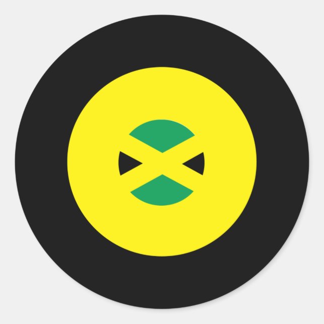 Pegatina de la Ronda de Mod de Jamaica (Anverso)