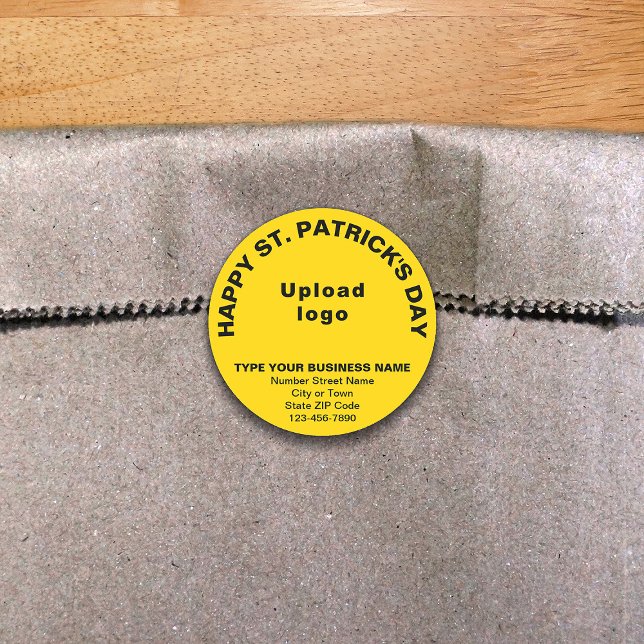 Pegatina de la ronda de negocios de Yellow Saint P (Subido por el creador)