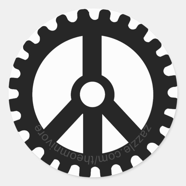 pegatina de la ronda de paz (Anverso)