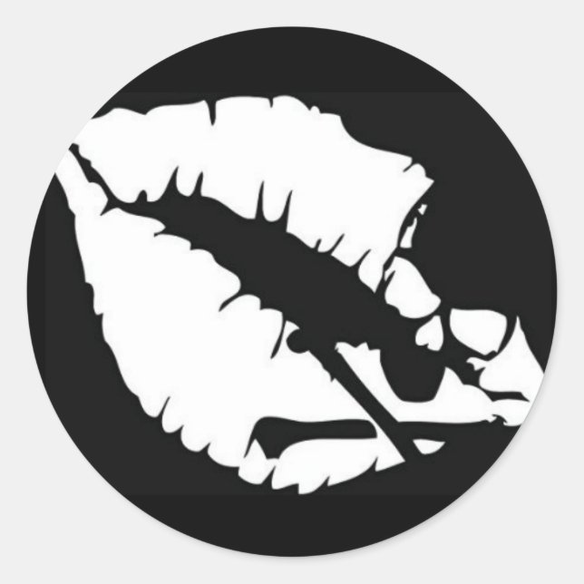 Pegatina de la ronda del beso de la muerte (Anverso)