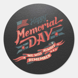 Pegatina de la Ronda del Día Conmemorativo