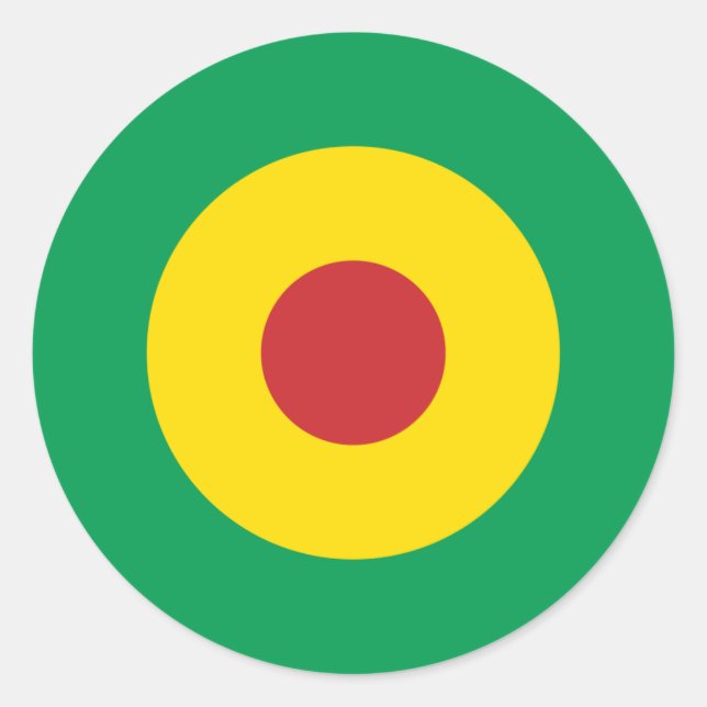 Pegatina de la Ronda Mod Africana (Anverso)