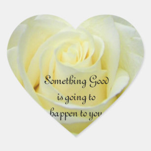 Pegatina de la Rosa Blanca