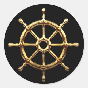 Pegatina de la rueda del casco del barco