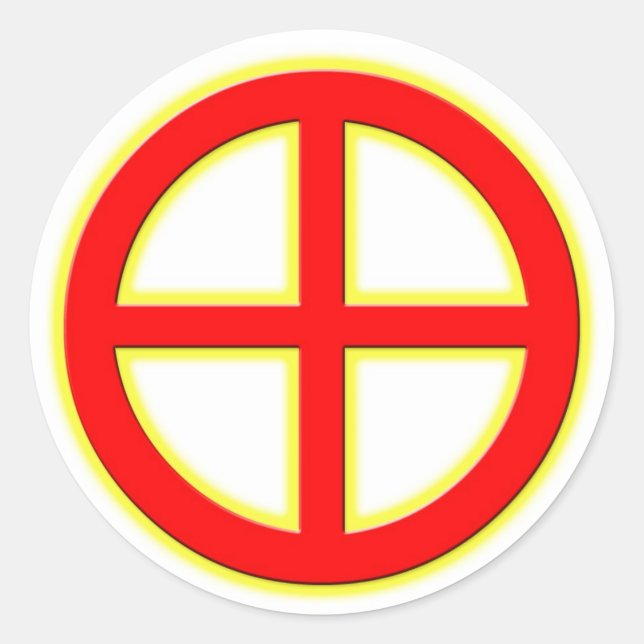 Pegatina de la rueda solar (Anverso)