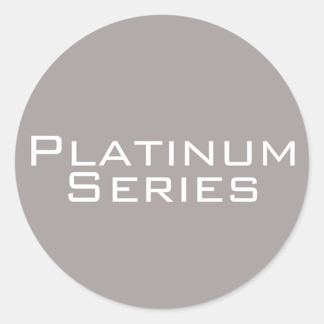 Pegatina de la serie Platinum (Anverso)