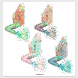 Pegatina de la sirena