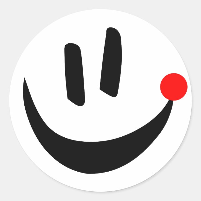 Pegatina de la sonrisa de Loka Nota (Anverso)