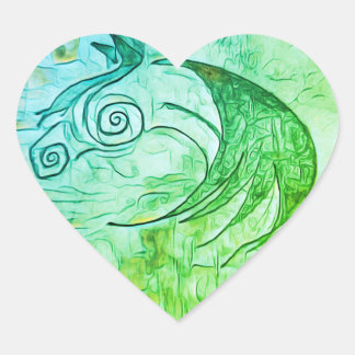 Pegatina de la Tierra y el Caballo del Cielo