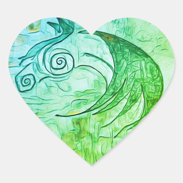 Pegatina de la Tierra y el Caballo del Cielo (Anverso)